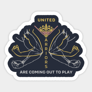 United Warriors are Coming Sticker